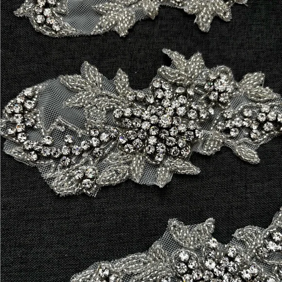 Beaded Rhinestone Appliqués - Picture 4 of 15